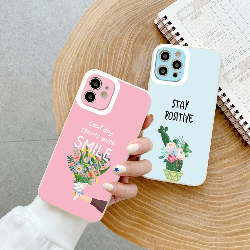 Ốp lưng iphone Smile, Stay nhẹ nhàng đẹp chống sốc ốp iphone bảo vệ camera 13promax/11pro/6/7/8/se2020/x/xr/xsmax
