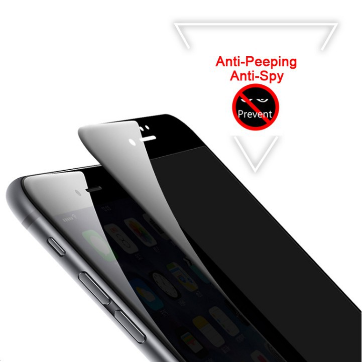 KÍNH CƯỜNG LỰC CHỐNG NHÌN TRỘM 9D Full màn hình CHO IPhone 6/6s/7/7+/8/8+/6+/6s+/X/XS/11ProMAX
