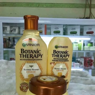 Bộ Gội Xả Ủ tinh chất Mật Ong của Garnier - hàng xách tay Nga