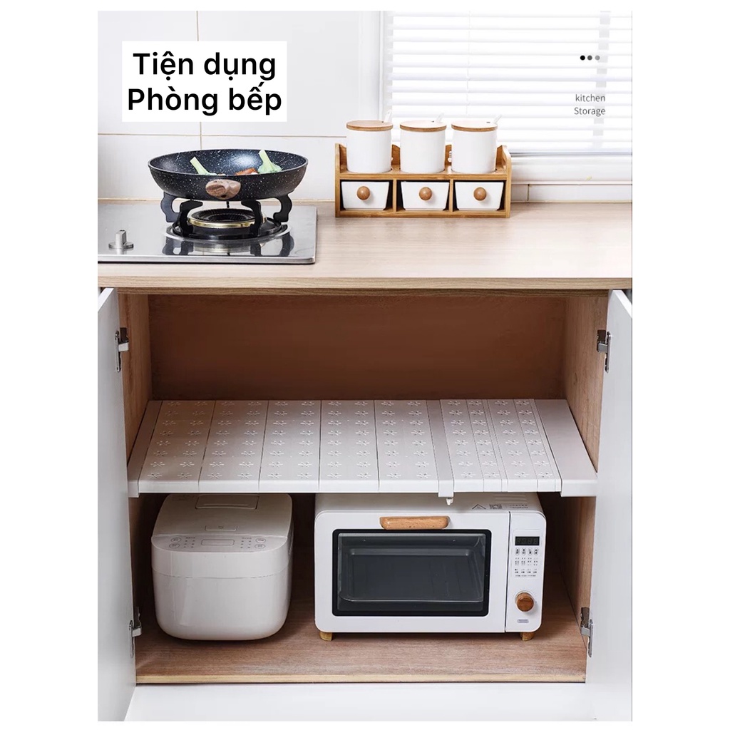 kệ chia ngăn tủ áo co dãn, khay xếp quần áo