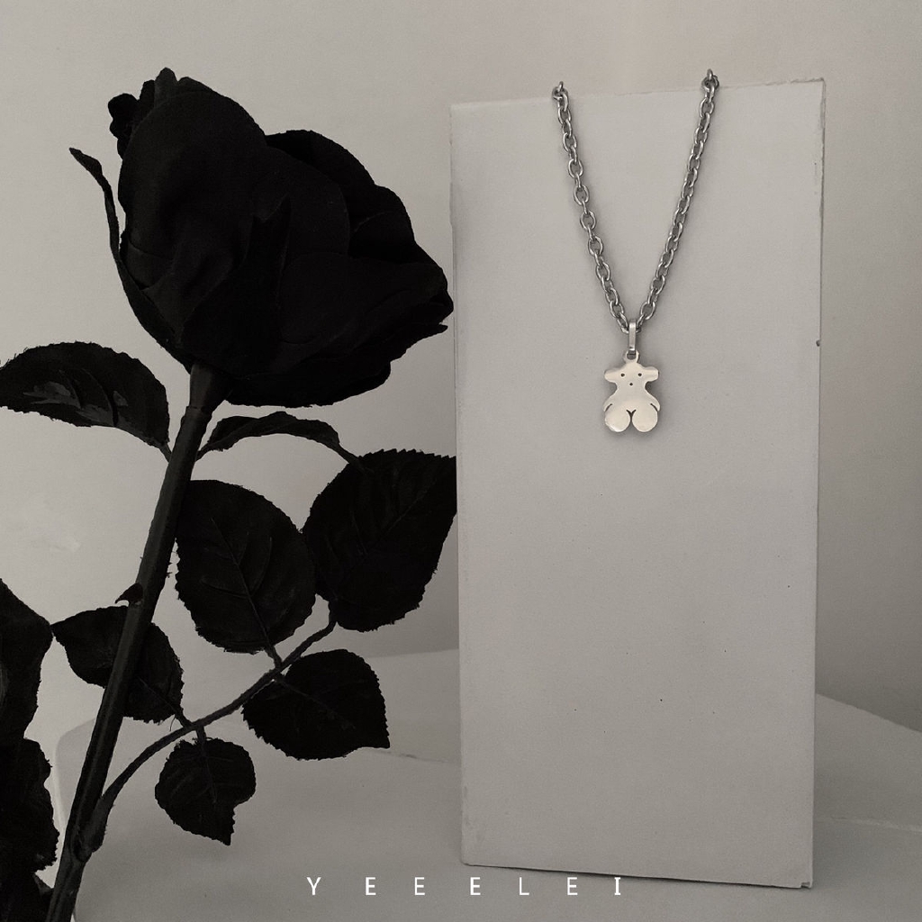 Dây Chuyền Mặt Hình Gấu Dễ Thương Thời Trang Đường Phố Phong Cách Hip Hop 22030