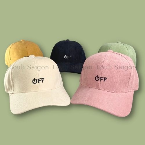 Mũ lưỡi trai nam nữ vải nhung thời trang, phong cách nón Hàn Quốc cao cấp