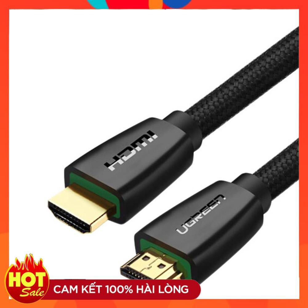 [Chính Hãng] Freeship 50k_Dây cáp HDMI 1M Ugreen 40408 chuẩn 2.0 hỗ trợ 3D 4K_Bảo hành chính hãng 18 tháng