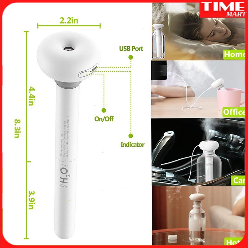 Máy Phun Sương Tạo Ẩm Không Khí JISULIFE Hình Bánh Donut Dễ Thương