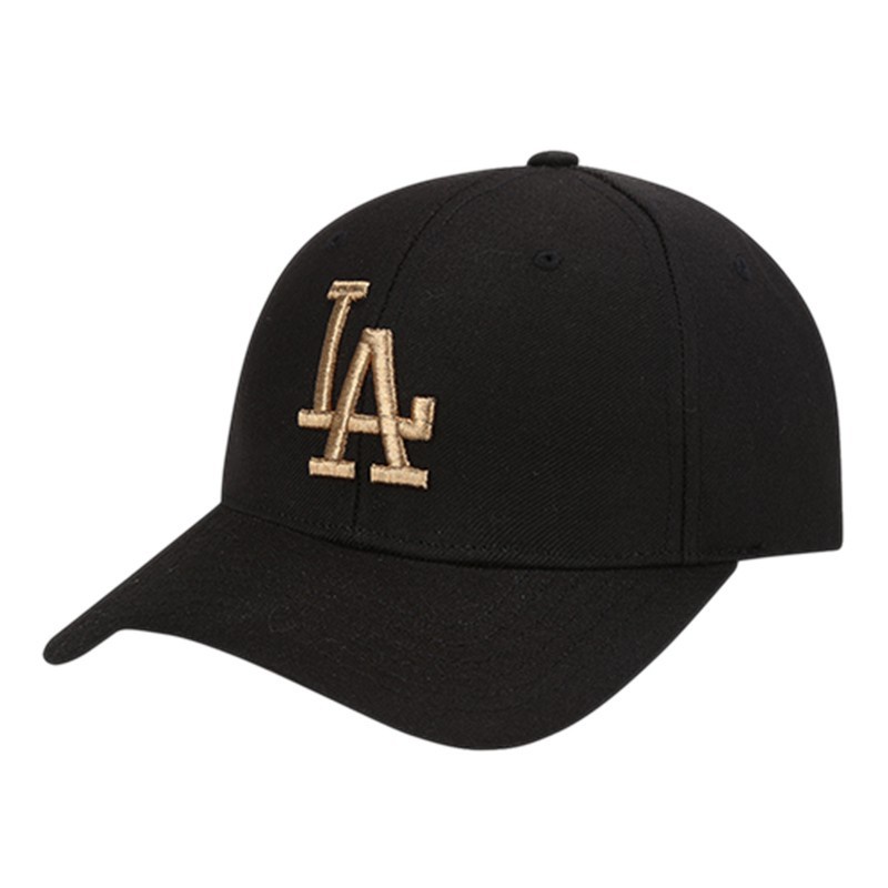 Mlb Mũ Lưỡi Trai Thêu Chữ La Dodgers Thời Trang Hàn Quốc Đen