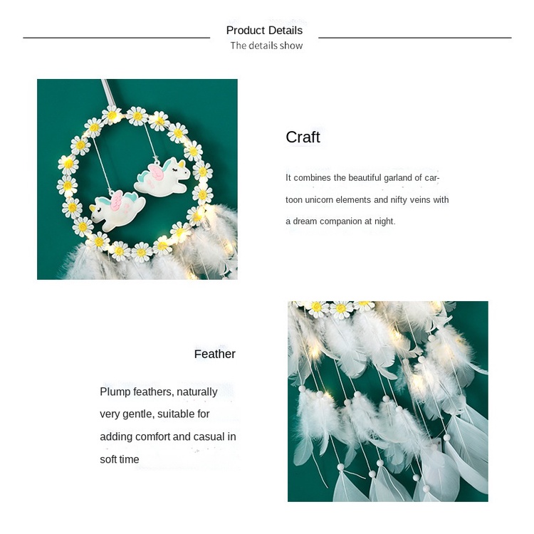 Vòng Bắt Giấc Mơ Dreamcatcher Hình Hoa Cúc Phong Cách Mới Sáng Tạo Cho Nữ