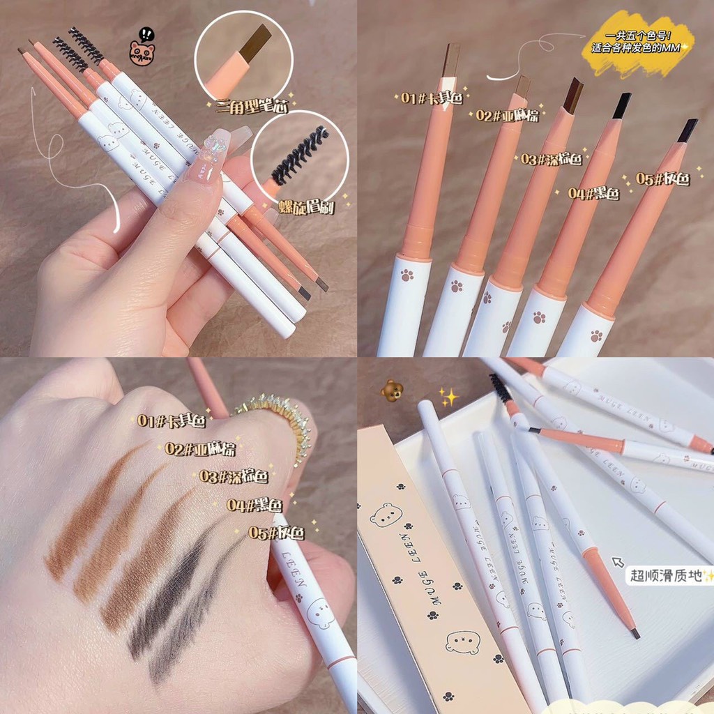 Chì kẻ mày 2 đầu gấu Muge Leen