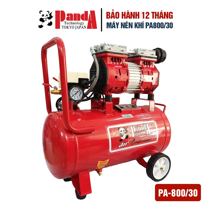 Máy nén khí không dầu Panda PA800/30, Bình 30L, Công suất 850W, Bảo hành 12 tháng