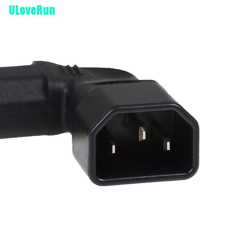 Đầu Chuyển Đổi IEC 320 C14 Sang C13 Góc 90 Độ Gắn Tường Dành Cho tv LCD