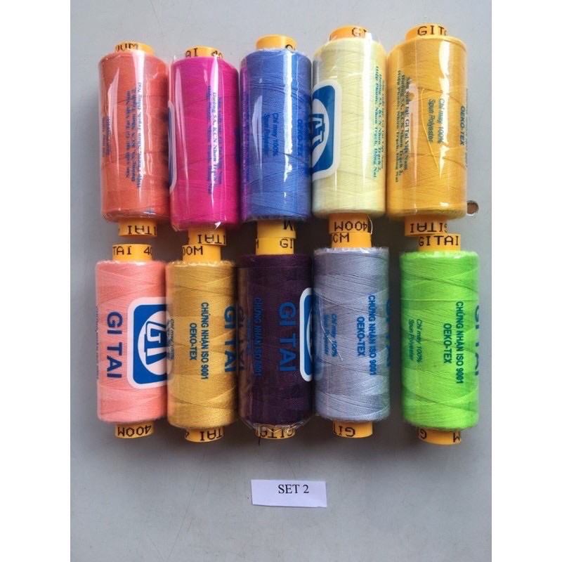 Set 10 cuộn chỉ gitai siêu đẹp
