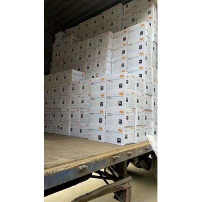 Găng Tay Y Tế Đen Không Bột, Hộp 100 Chiếc Đen Nhám, Bao Tay Cao Su Đen Dùng Trong Spa Phun Xăm Thẩm Mỹ