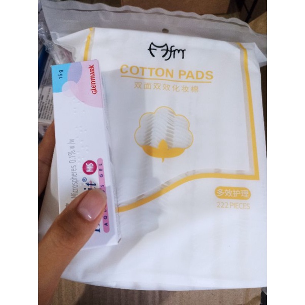 Bông tẩy trang 222 miếng, Ms hồng giảm mụn HÀNG CHUẨN AUTH