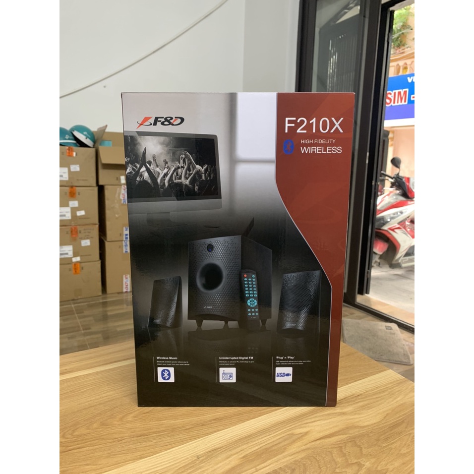 Loa vi tính 2.1 Fenda F&D F210X,kết nốí bluetooth 4.0