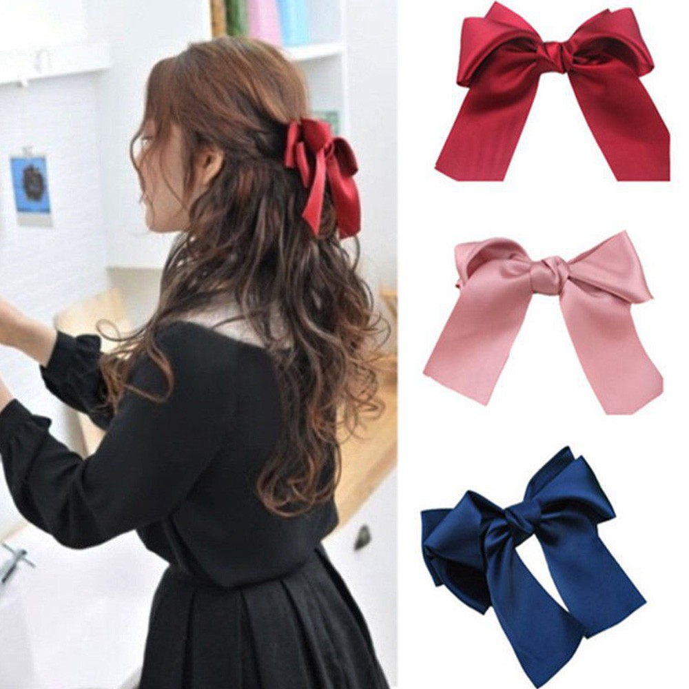 Accessories Women &Apos;S Fashion Large Bowknot Ribbon Big Bow Hairbands