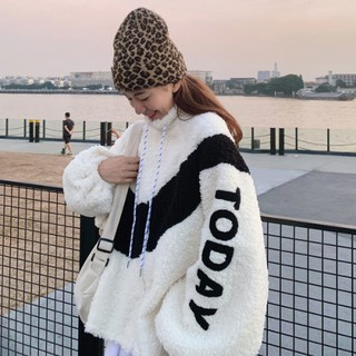 Áo khoác lông cừu nữ phiên bản Hàn Quốc của áo khoác cotton thủy triều áo gió nữ 2019