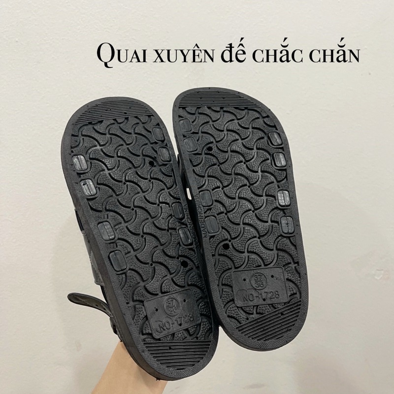 Dép Sandal Ulzzang Quai Dẻo Nhiều Màu D89