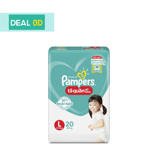 TÃ QUẦN PAMPERS L20 (9-14KG)