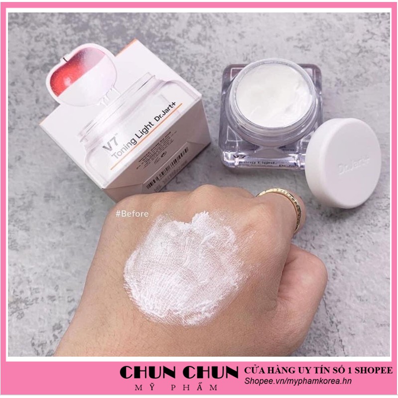 Kem V7 dưỡng trắng da chuyên sâu và mờ thâm nám V7 Toning Light Dr.jart + 15ml Hàn Quốc giúp da trắng sáng tự nhiên