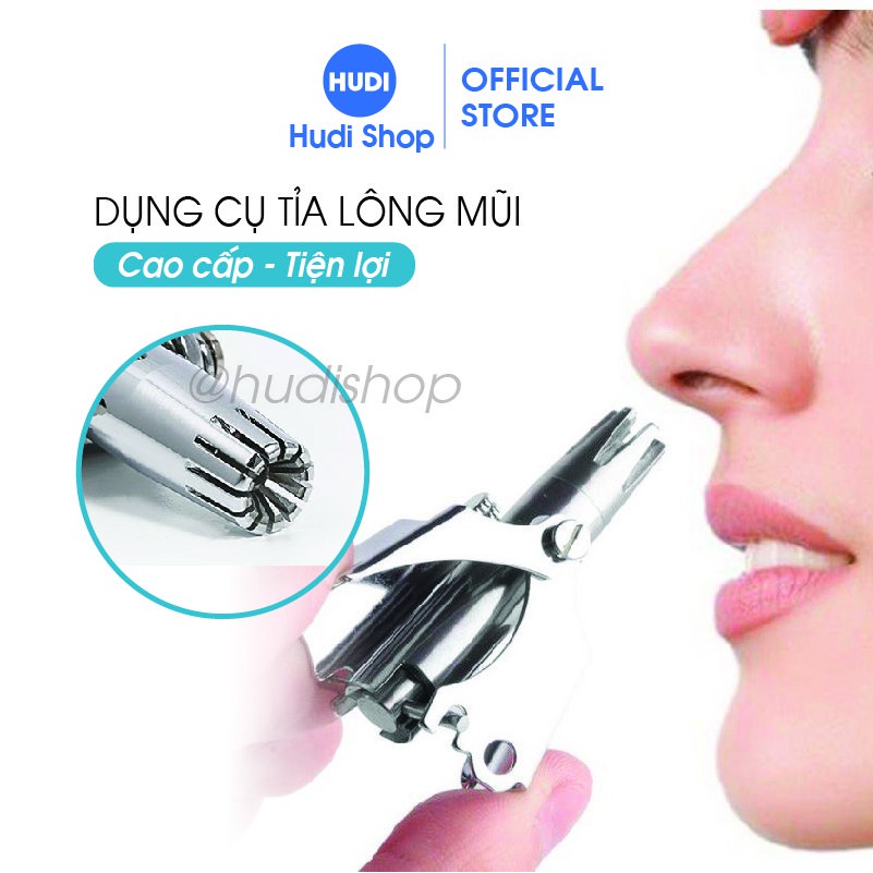 Kéo cắt lông mũi tỉa lông mũi bằng thép không gỉ cao cấp dụng cụ cắt tỉa lông mũi hudishop