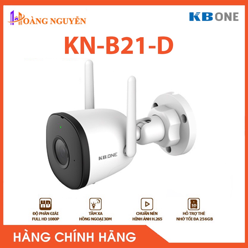 [NHÀ PHÂN PHỐI] Camera IP Wifi hồng ngoại không dây 2.0 Megapixel KBVISION KBONE B21-D - Hàng chính hãng