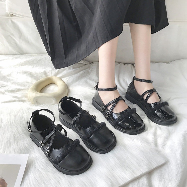 Giày Da Nữ Bít Mũi Phong Cách Anh Quốc | BigBuy360 - bigbuy360.vn