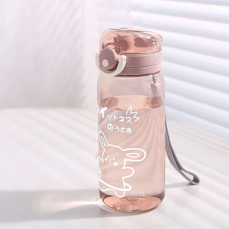 Bình nước đi học cho bé, thanh niên, kèm ống hút tiện lợi siêu to