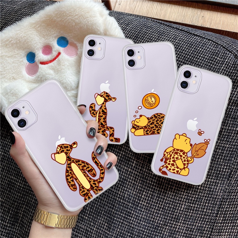 Ốp Điện Thoại Mềm Họa Tiết Gấu Pooh Đáng Yêu Cho Iphone 8 7 Pro 7P 5 6 AIR POP 4 AIR BC1 BC3 5 5P Camon 15 CD7 E138 Dễ Thương