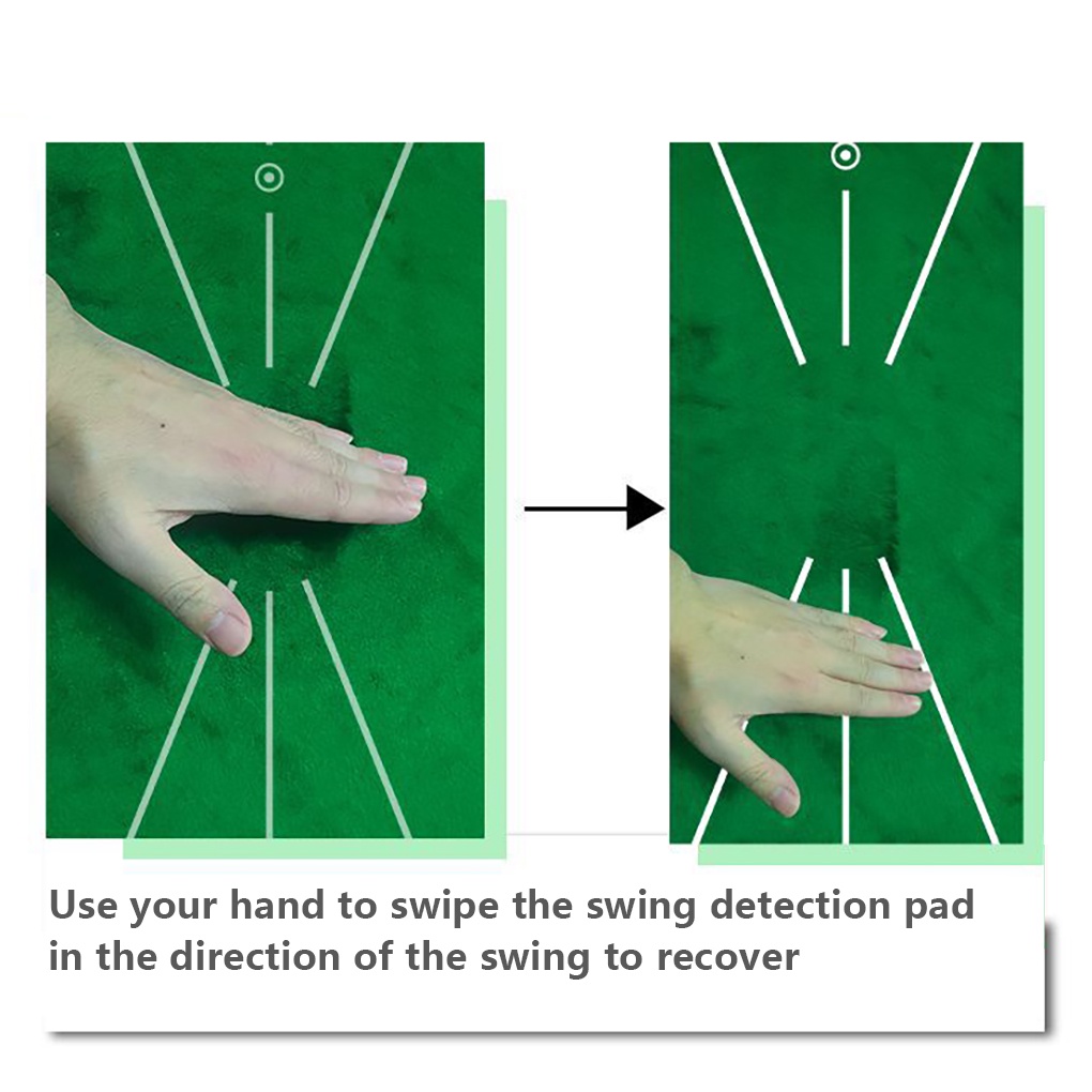 [GLOBAL] Golf Training Mat Portable Swing Detection Batting Trace Driving Range Practice Marks Pad Accessories Home