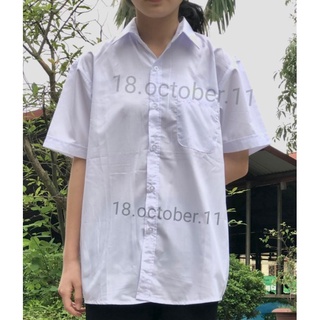 Áo trắng mặc đi học cộc tay , dài tay nam nữ