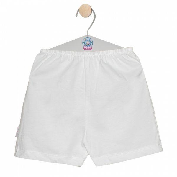 Quần đùi thun cotton xịn 100% trắng Hello B&B QL0050