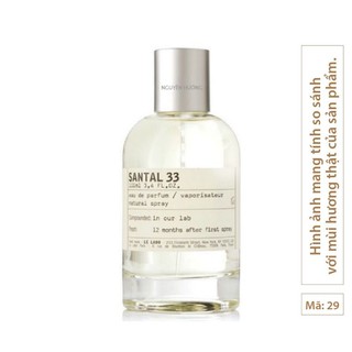Tinh dầu nước hoa Le Labo Santal 33 nam nữ, lưu hương thơm lâu, treo xe hơi, làm dầu thơm, xông phòng 10ml nhập khẩu Anh