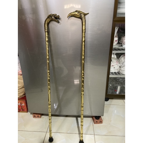Cây gậy bằng đồng thiết kế đầu Rồng, Phụng