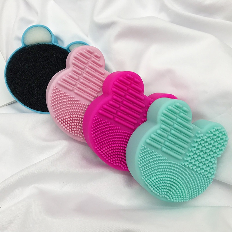 Bàn Chải silicone Hình Gấu HSU Làm Sạch