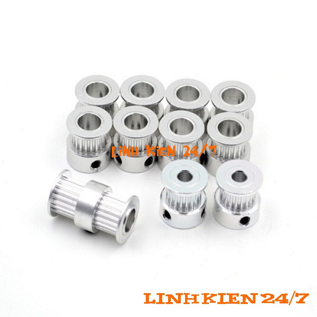 Puly Bánh Răng Nhôm 20 Răng-2GT-trục 8mm