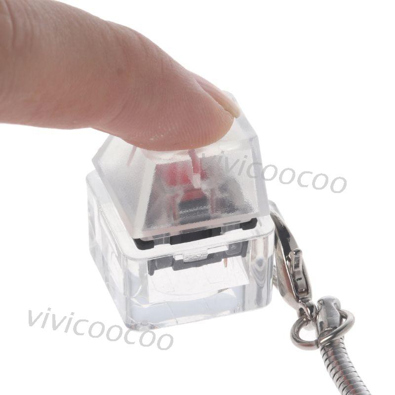 Móc chìa khóa gắn bộ thử công tắc bàn phím cơ Gateron MX không có đèn LED có thể làm đồ chơi giảm căng thẳng