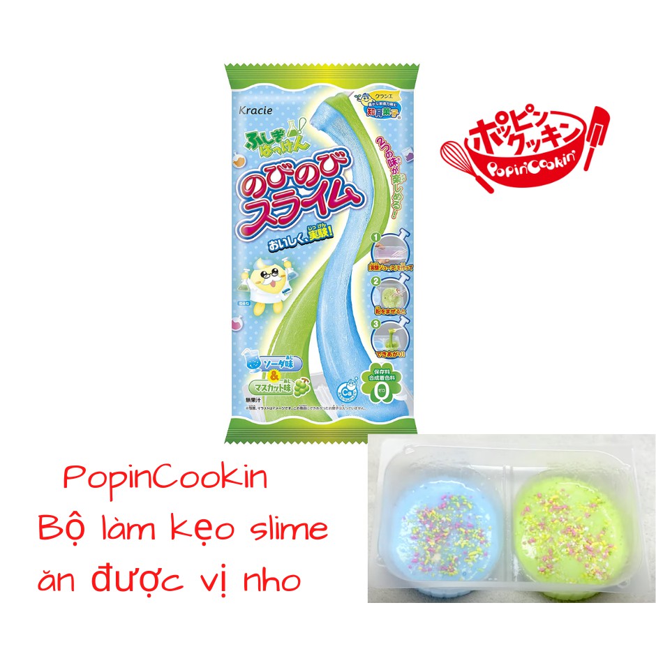 Popin Cookin Bộ làm kẹo Slime ăn được vị nho soda Nhật Bản