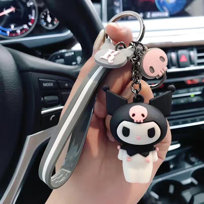 Móc Khóa Hình Chú Heo Mặc Áo Mưa Xinh Xắn Bằng Silicon Mềm