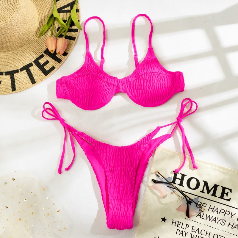 Bộ Bikini Lm147 Hai Mảnh Màu Hồng Dạ Quang | BigBuy360 - bigbuy360.vn