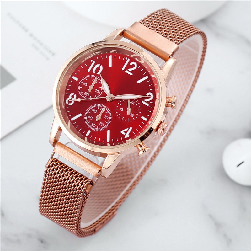 Đồng hồ thời trang nữ DZINER chính hãng dây thép lưới giá rẻ NT12 LINDO