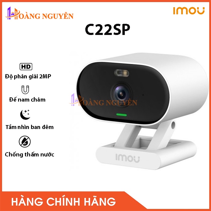 camera WiFi IMOU Versa IPC-C22FP , Tích hợp mic thu âm , Tầm nhìn ban đêm hồng ngoại , kết hợp giữa Đế từ tính