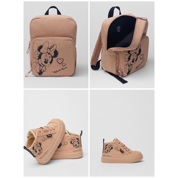(Hàng Chính Hãng)Giày và balo mickey(26,5x21,5x12cm)bé gái zara vợt sale