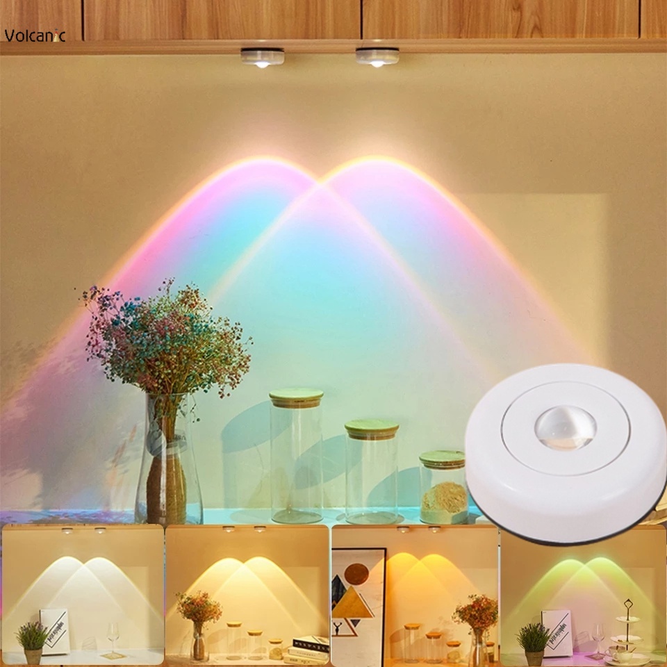 1 Đèn Led Cảm Ứng Sử Dụng Pin Ánh Sáng Ban Đêm Trang Trí Phòng Khách / Quán Bar / Phông Nền Cửa