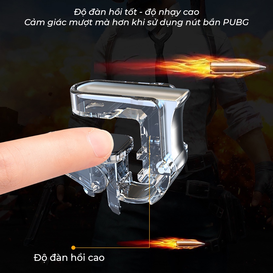 Nút bắn Pubg GT01 chơi game đa năng Free Fire - Tăng độ chính xác