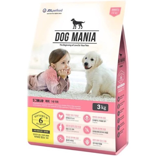3kg Hạt cho chó con dưới 6 tháng Dog Mania Puppy