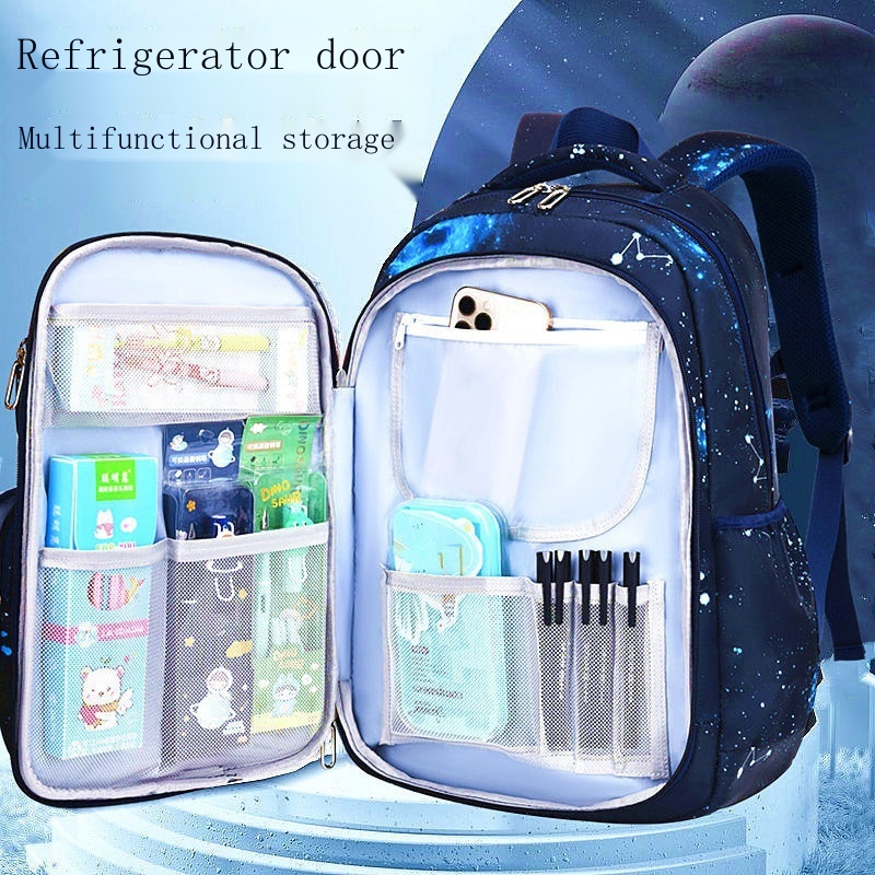 Ba Lô Học Sinh Chống Thấm Nước Dành Cho Bé Trai Lớp 1-3-4-5 /Children's backpack grades 1-3-6 boys ultra-light student backpack large-capacity breathable Korean backpack