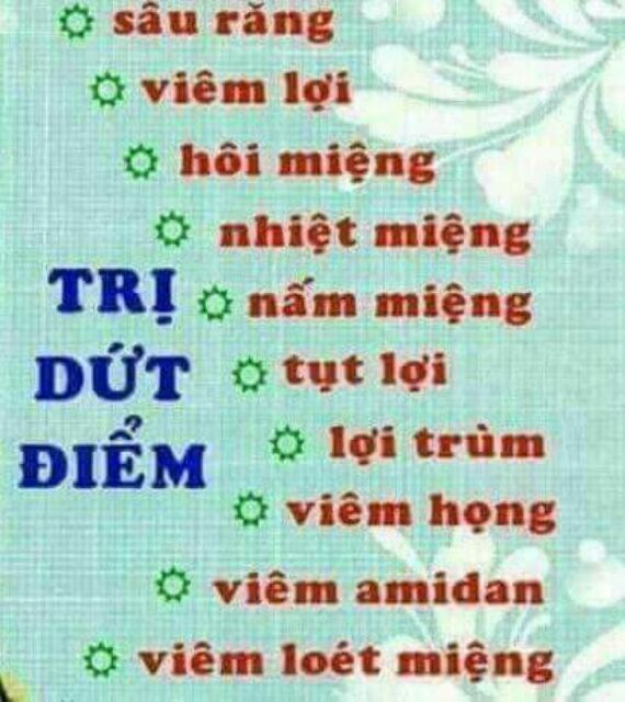 Thuốc đông y Thanh Mộc Hương trị dứt điểm các bệnh răng miệng. Thuốc nhập trực tiếp từ công ty.liên hệ fb Phan Anh Giáp