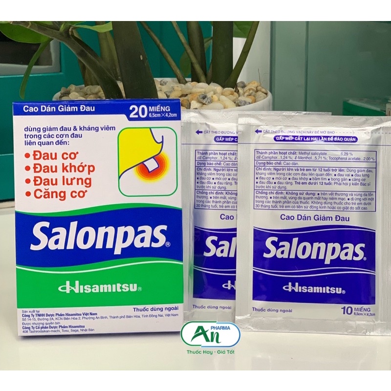 CAO DÁN GIẢM ĐAU SALONPAS