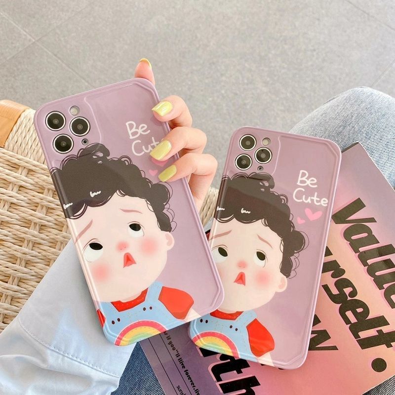 Ốp Lưng Kiểu Dáng Hoạt Hình Cao Cấp Cho Se / 7 / 7p / 8 / 8p / X / Xs / Xsmax / Xr / 11 / 12 / Mini / Pro / Promax