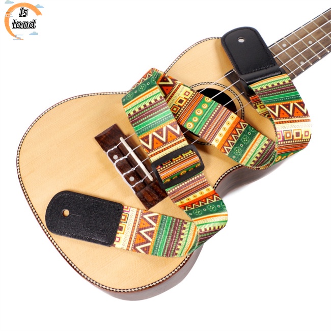 Dây Đeo Đàn Guitar Điện / Bass / Ukulele Họa Tiết Dân Tộc Dày Dặn Tiện Dụng