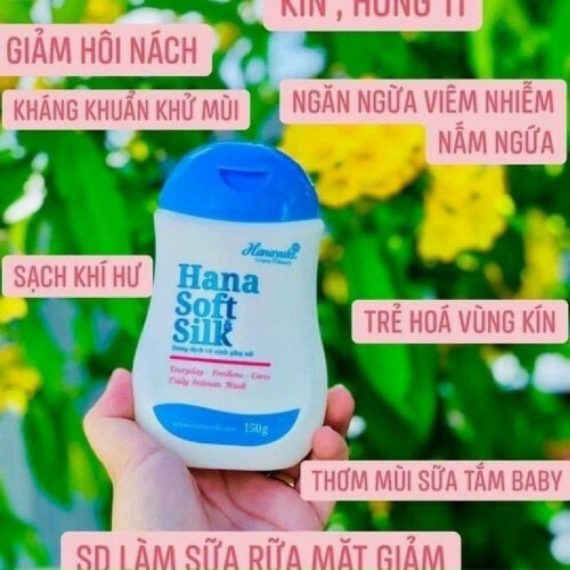 DUNG DỊCH VỆ SINH PHỤ NỮ HANA SOFT & SILK